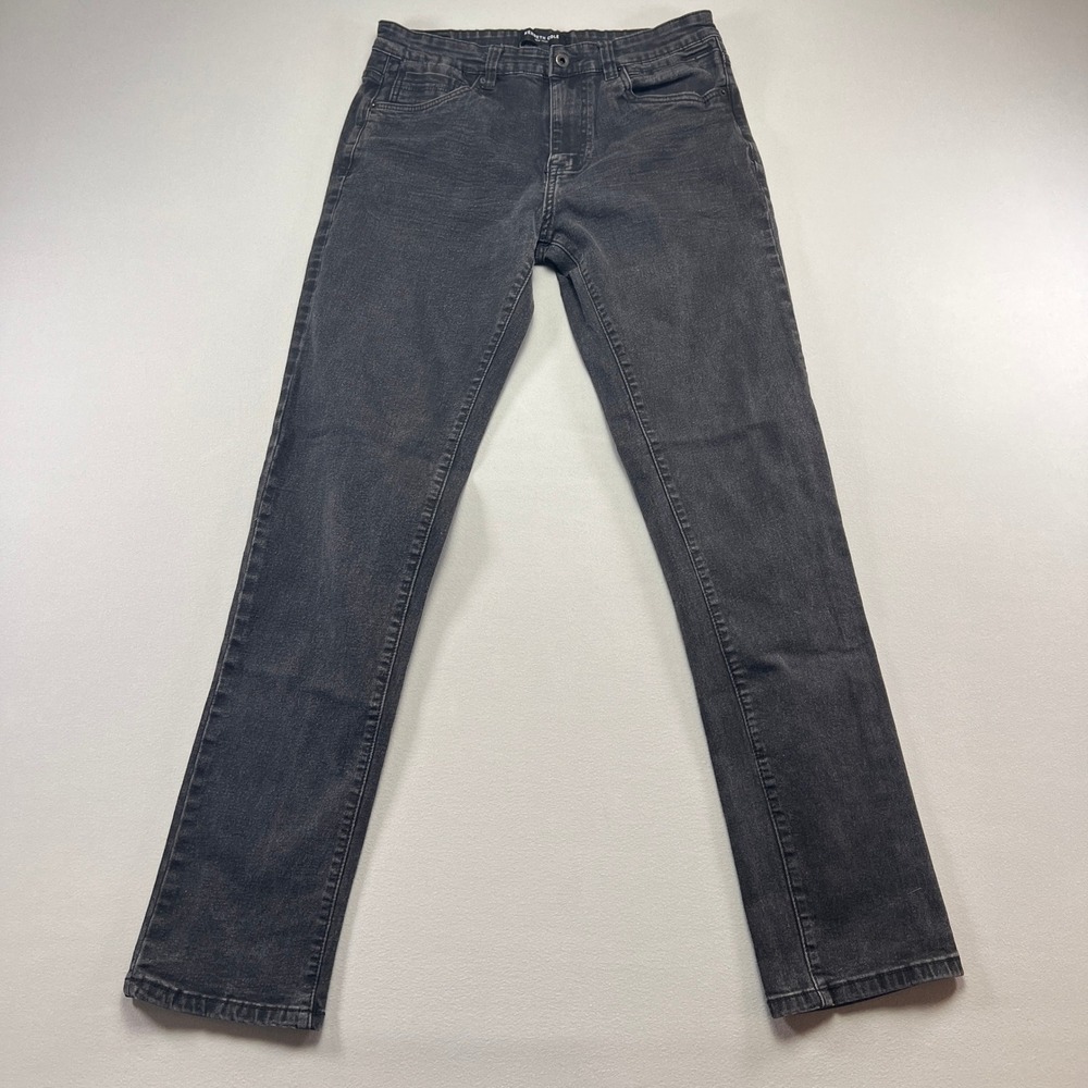 Kenneth Cole Todays Your Day Jeans Mens 32x34 Black Denim Cotton Straight Fit